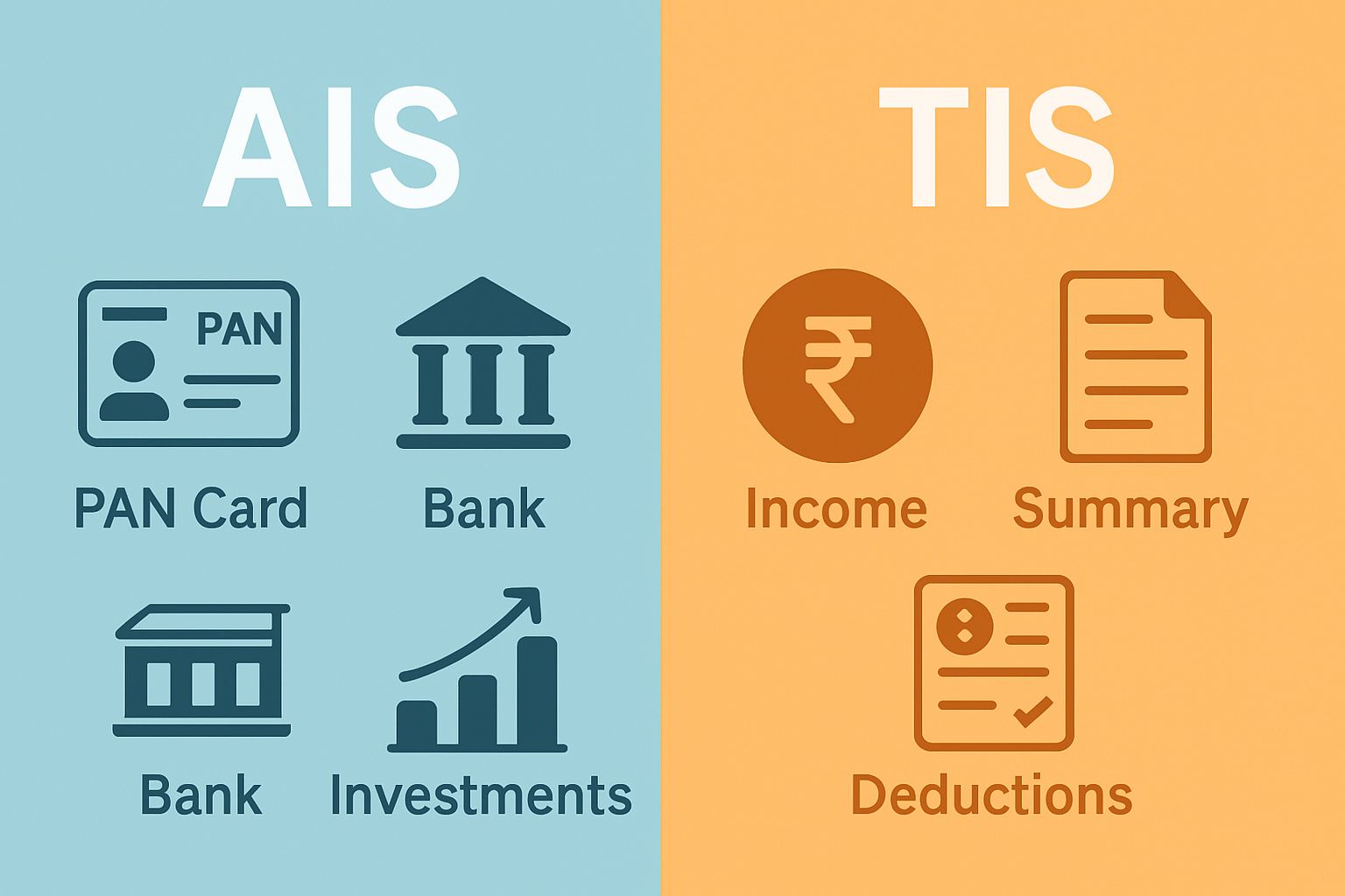 Visual comparison between AIS and TIS for taxpayers
