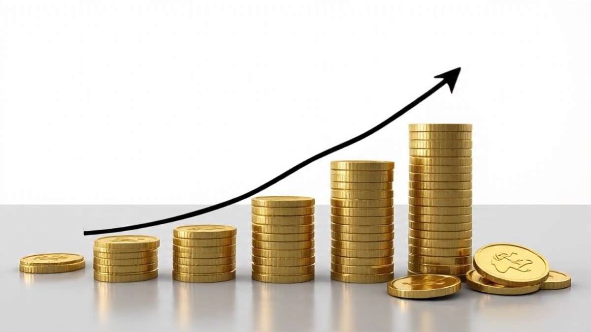 Long term growth of gold