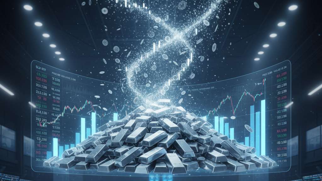 Storm on top of silver bars