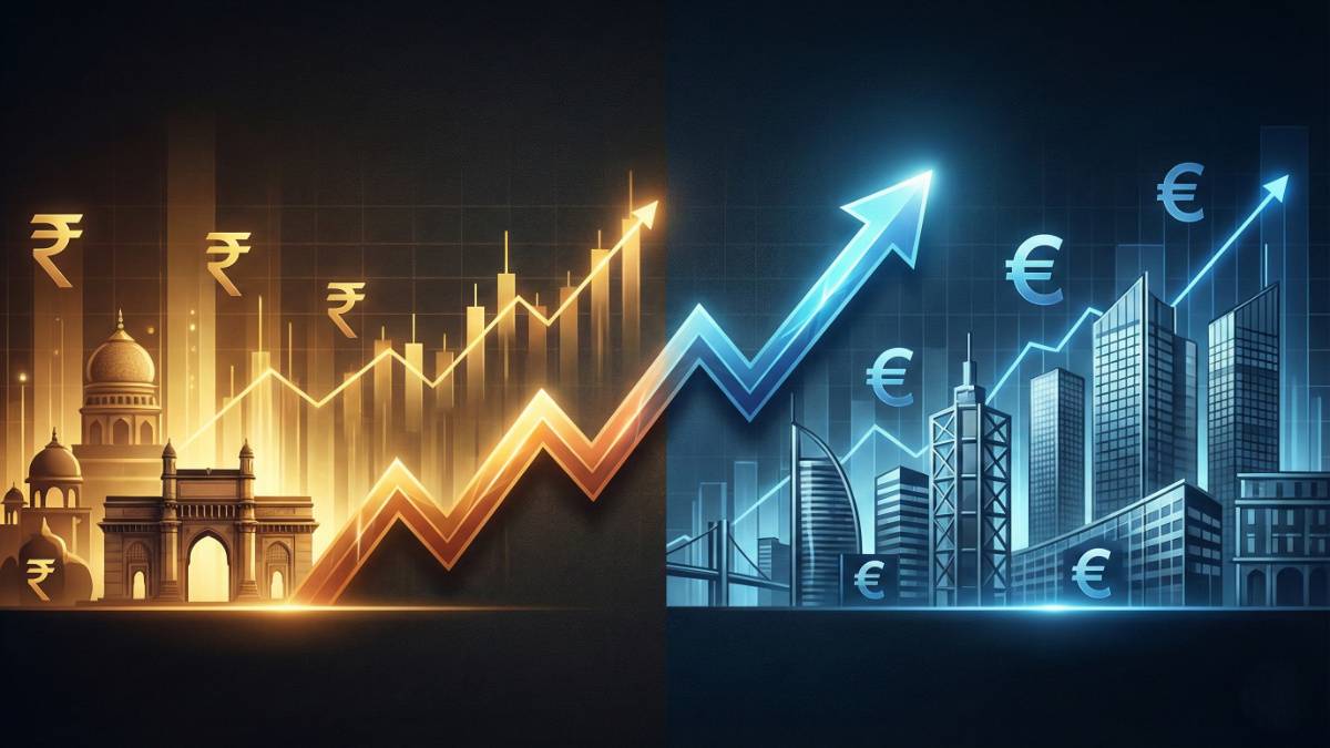Rupee euro growth chart