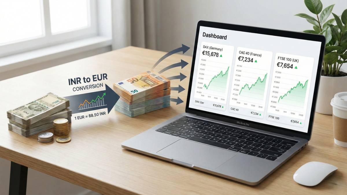 rupee to euro to european stocks