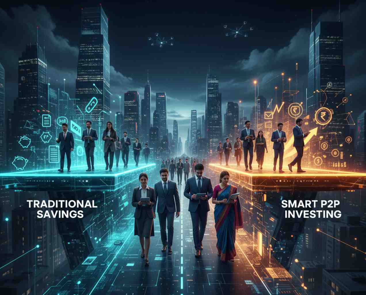 traditional saving vs p2p investing