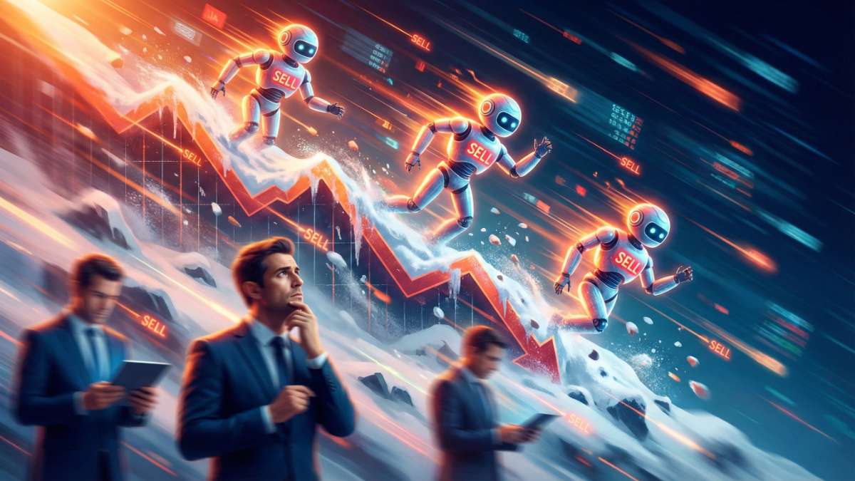 AI bot free fall selling at market crash