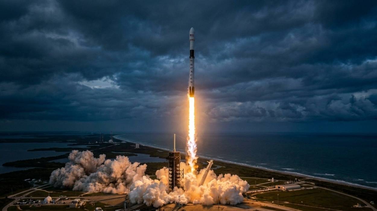 SpaceX rocket launch