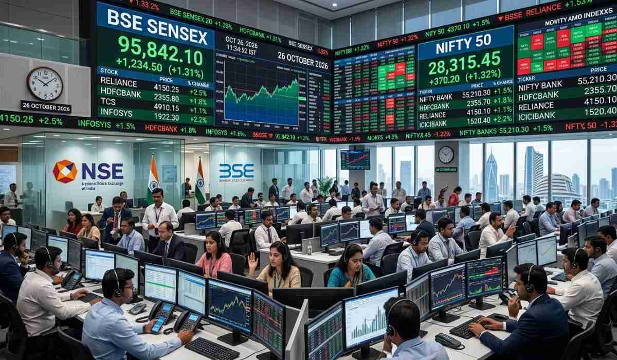 Indian stock market place