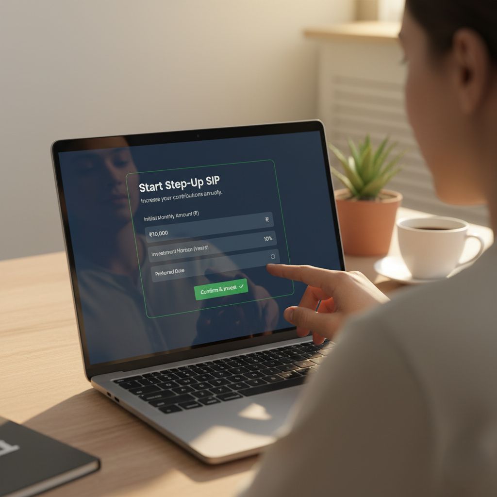 Step up SIP on screen