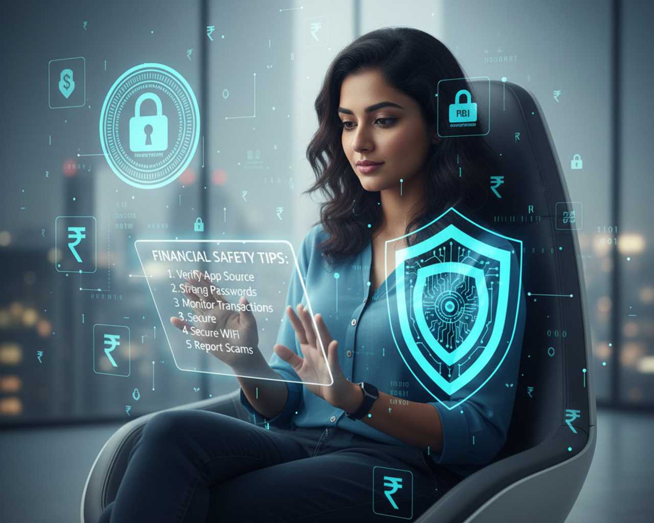 Digital literacy protecting users from fake loan frauds.