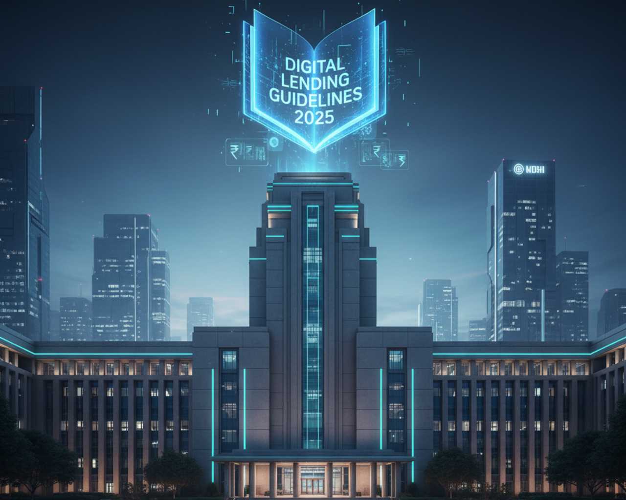 RBI digital lending guidelines illustration for 2025.