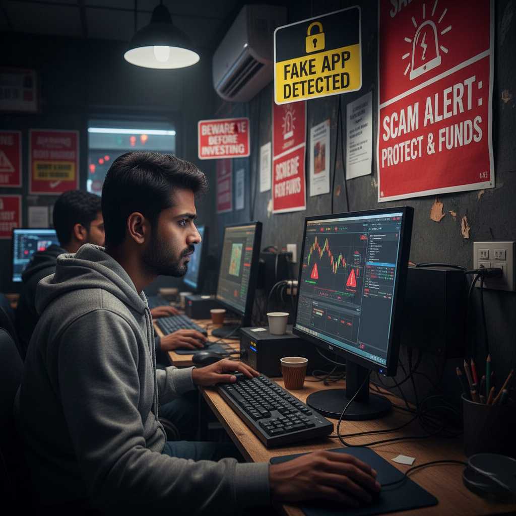 Fake trading app detection awareness