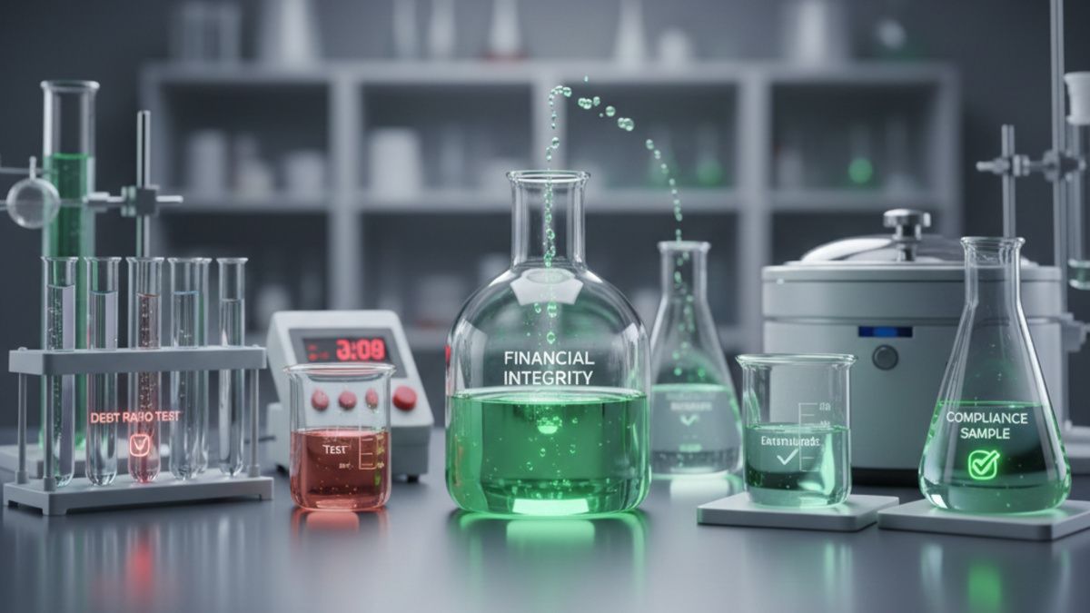 ethical lab with equipments labelled for ethical investing