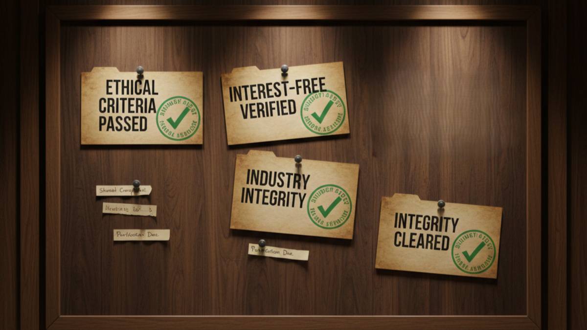 Shariah investing notes on board