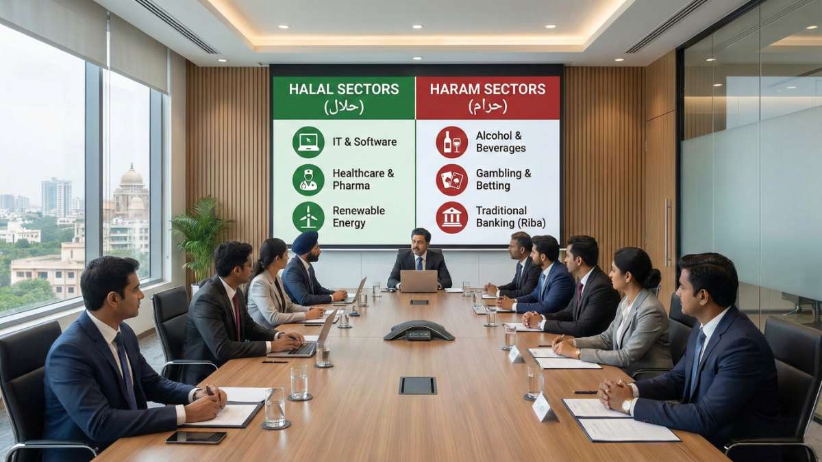 office meeting on haram halal sectors