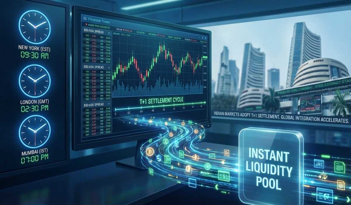 Real-time trading liquidity and T+1 settlement advantages of US ETFs for Indian investors