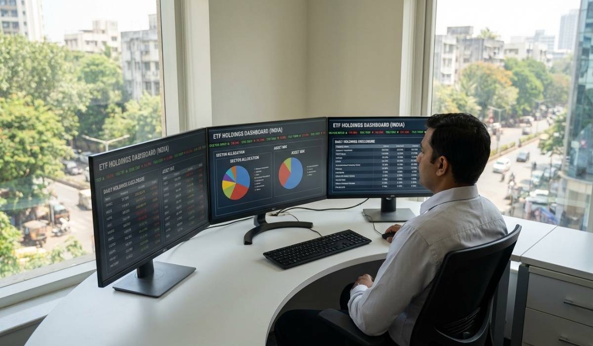 Real-time portfolio transparency and daily holdings disclosure in US ETFs vs monthly reporting in Indian funds