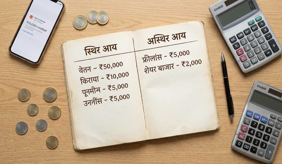 भारत में आय के स्रोत पहचानना — स्थिर और अस्थिर आय की सूची