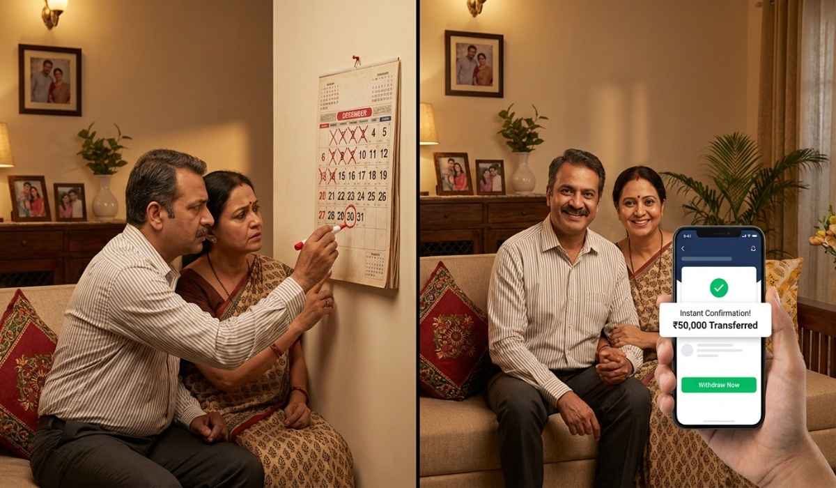 RD maturity wait vs liquid fund anytime withdrawal India emergency