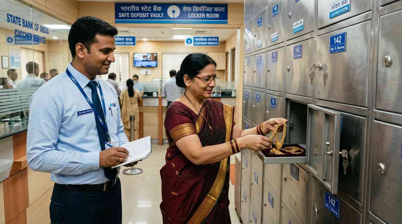 gold locker in bank