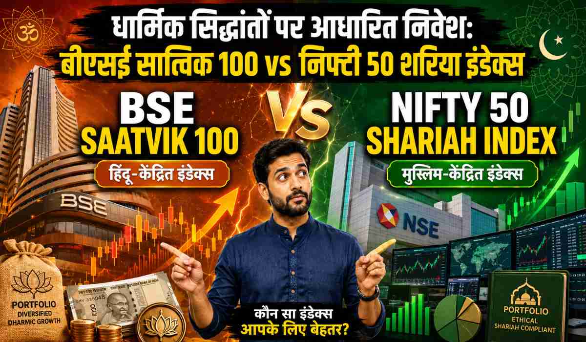 धार्मिक सिद्धांतों पर आधारित निवेश: BSE Saatvik 100 vs Nifty50 Shariah इंडेक्स