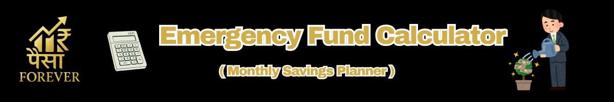 Emergency Fund Calculator & Monthly Savings Planner