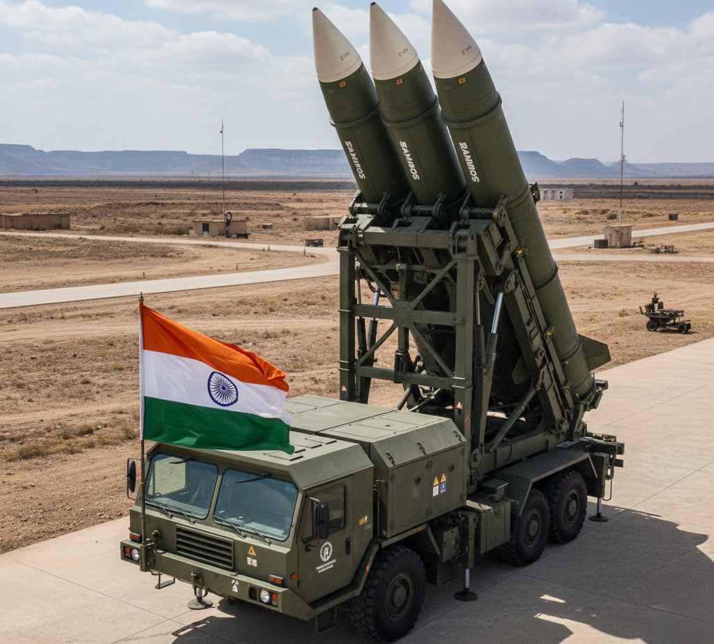 Indian Missiles with mobile launcher