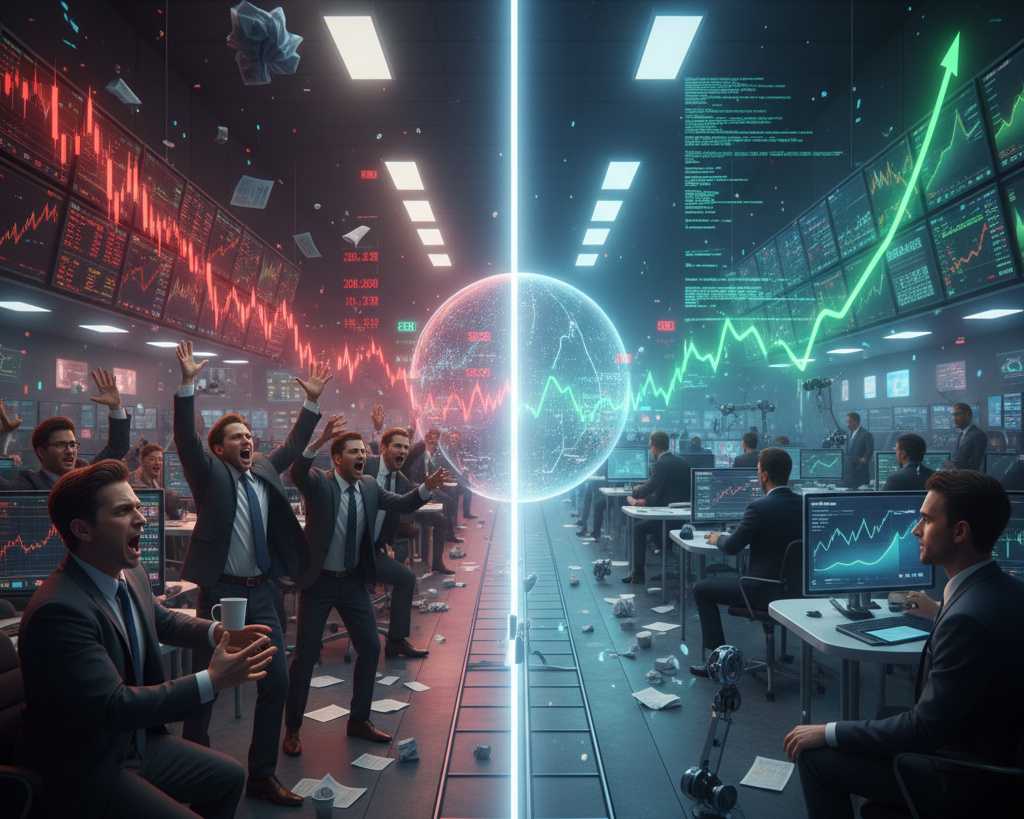 Angry traders with AI vs happy traders with AI