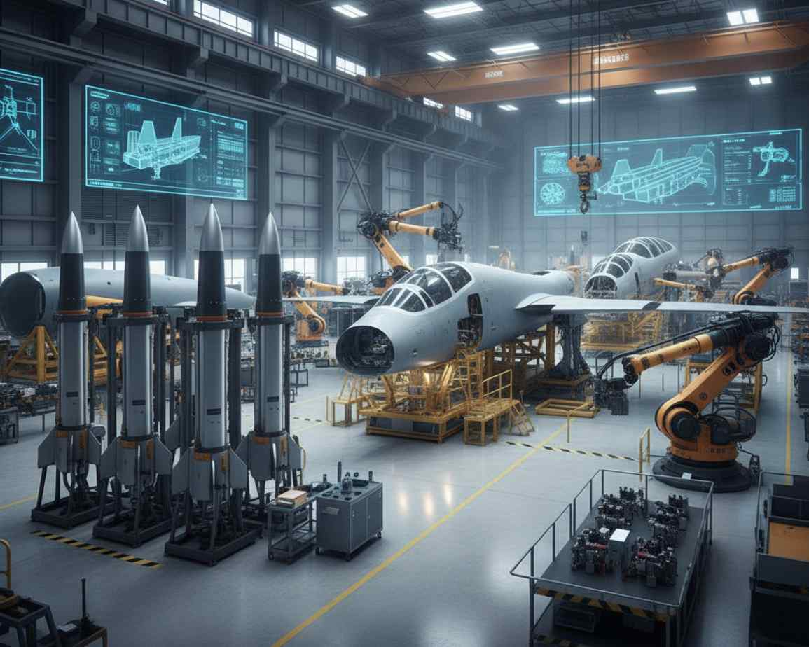 Inside air force hanger base