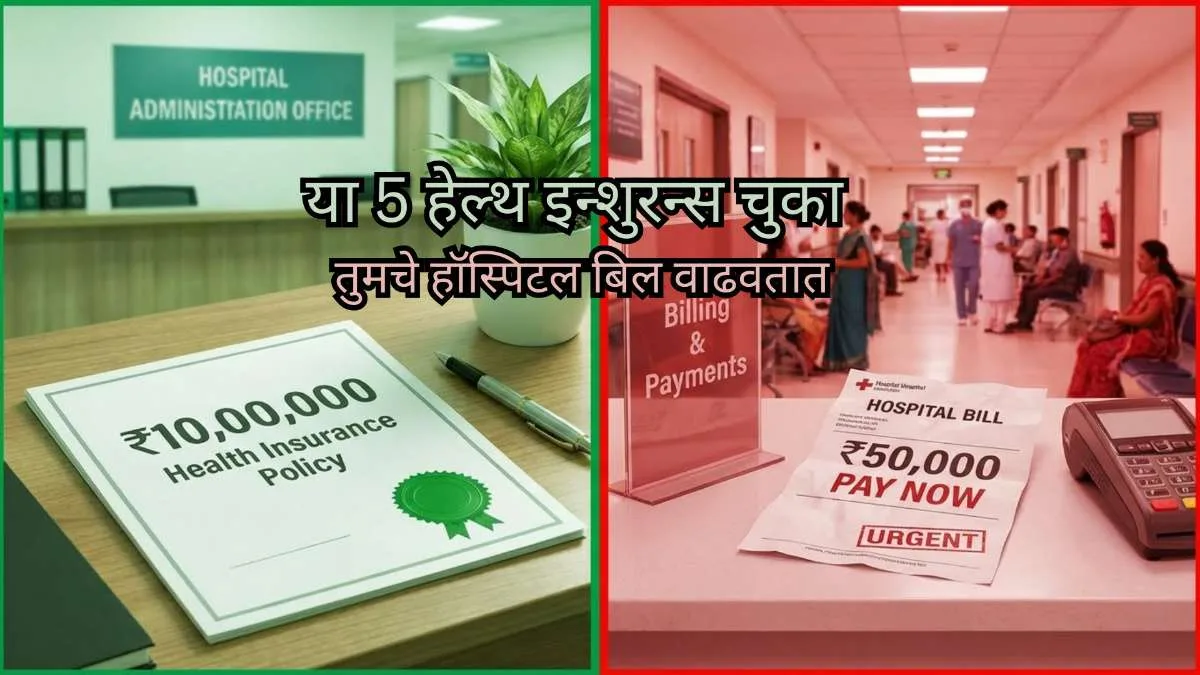 या 5 हेल्थ इन्शुरन्स चुका तुमचे हॉस्पिटल बिल वाढवतात