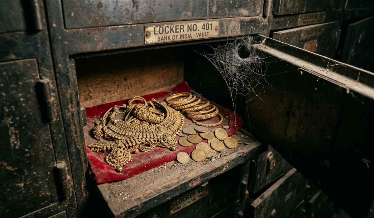 Gold jewelry in old locker 