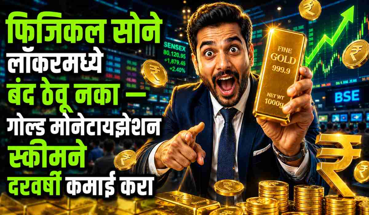 फिजिकल सोने लॉकरमध्ये बंद ठेवू नका — Gold Monetization Schemeने दरवर्षी कमाई करा